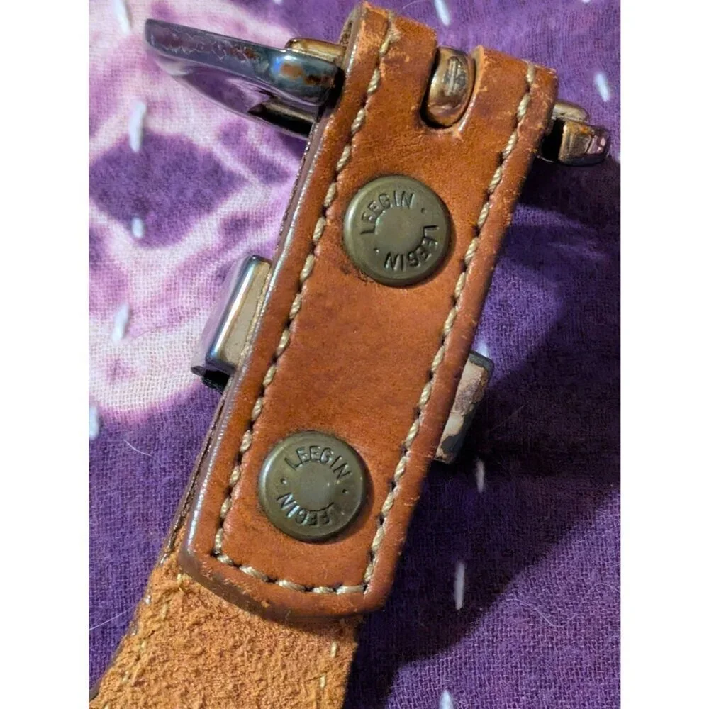 Silver Creek Collection by Leegin Leather Western Belt Tribal Animals Women's 30